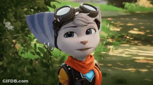 Cartoon Character In Goggles And Scarf Standing In Field GIF
