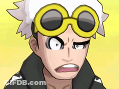 Cartoon Character In Goggles Making Funny Face GIF