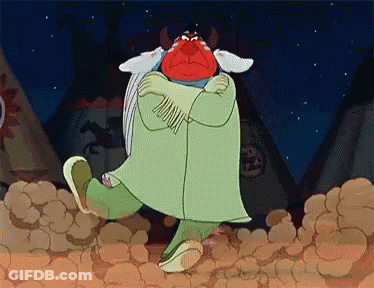 Cartoon Character In Green Coat Hugging GIF