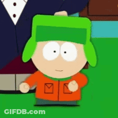 Cartoon Character In Green Hat And Orange Jacket On Green Field GIF