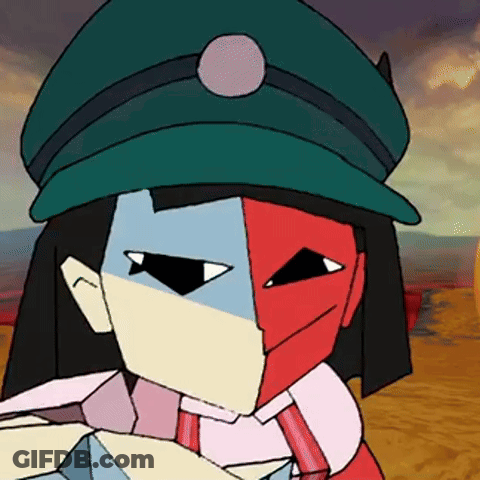 Cartoon Character In Green Hat Close Up GIF