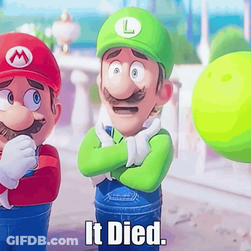 Cartoon Character In Green Hat Holding Hose GIF