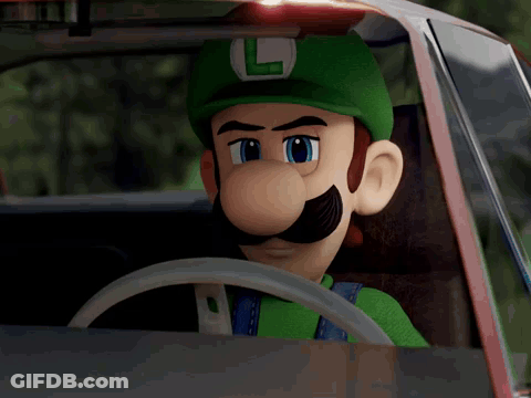 Cartoon Character In Green Hat With Letter L GIF