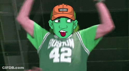 Cartoon Character In Green Jersey 42 GIF