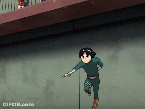 Cartoon Character In Green Outfit Running On Rope GIF