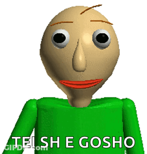 Cartoon Character In Green Shirt Says Teishe Gosho GIF