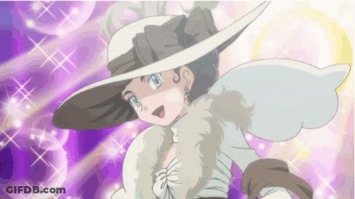 Cartoon Character In Hat And Fur Coat GIF