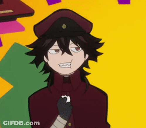 Cartoon Character In Hat And Jacket GIF