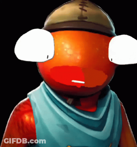 Cartoon Character In Hat And Scarf GIF