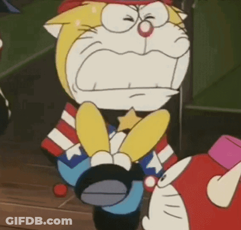 Cartoon Character In Hat Holding Rabbit GIF