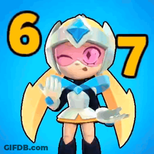 Cartoon Character In Helmet And Gloves On Blue Background GIF