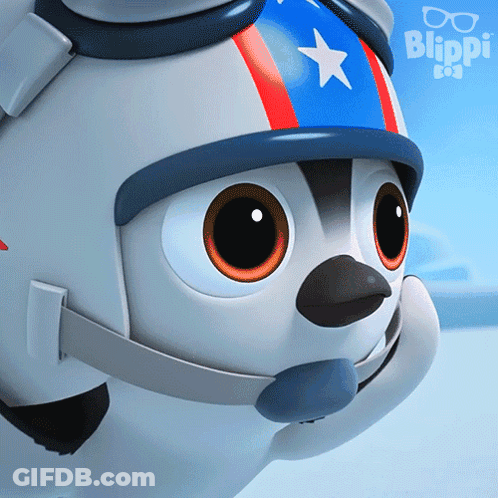 Cartoon Character In Helmet Saying Blippi GIF