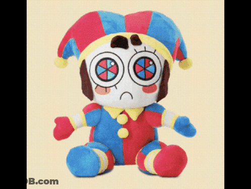 Cartoon Character In Jester Costume Beside Another GIF