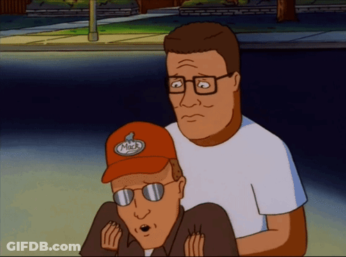 Cartoon Character In Mack Hat And Sunglasses GIF