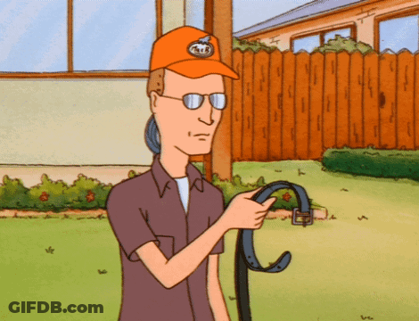Cartoon Character In Orange Hat Saying Gulf GIF