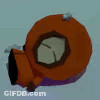 Cartoon Character In Orange Hoodie Standing Next To Another GIF
