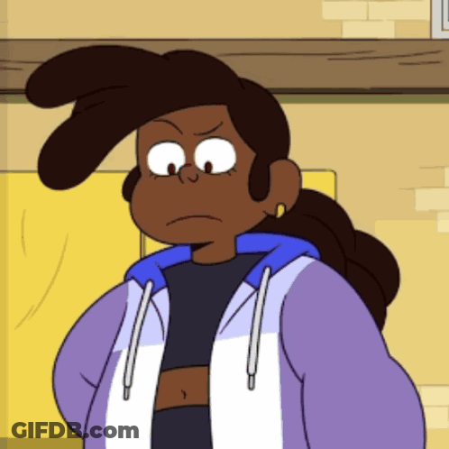 Cartoon Character In Purple And White Jacket GIF