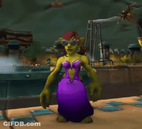 Cartoon Character In Purple Dress GIF