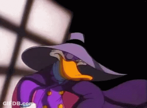 Cartoon Character In Purple Hat And Jacket GIF