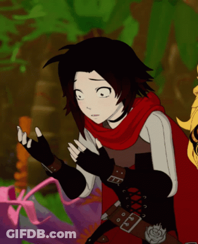 Cartoon Character In Red Cape Holding Flower GIF