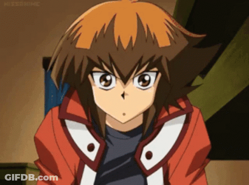 Cartoon Character In Red Jacket With White Collar GIF