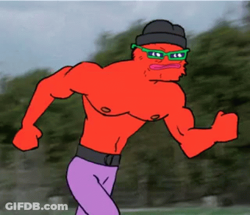 Cartoon Character In Red Shirt Glasses And Black Hat GIF