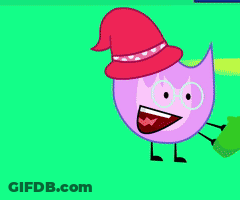 Cartoon Character In Red Witch Hat And Glasses GIF