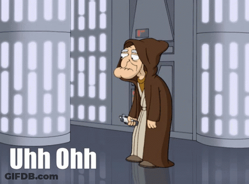 Cartoon Character In Robe Saying Uhh Ohh GIF