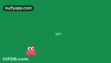 Cartoon Character In Santa Hat And Glasses Wishing Holiday Cheer GIF