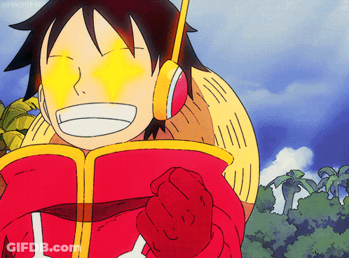 Cartoon Character In Straw Hat And Red Jacket Smiling GIF