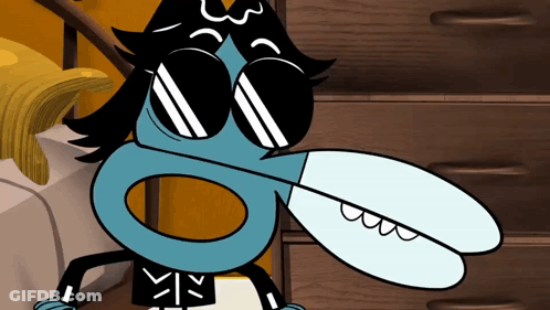 Cartoon Character In Sunglasses And Black Jacket GIF