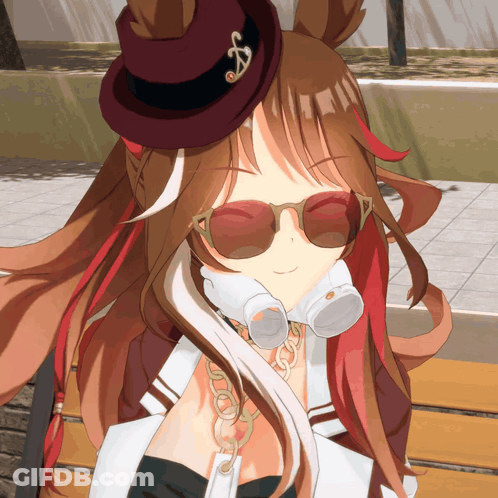 Cartoon Character In Sunglasses And Hat With Letter A GIF