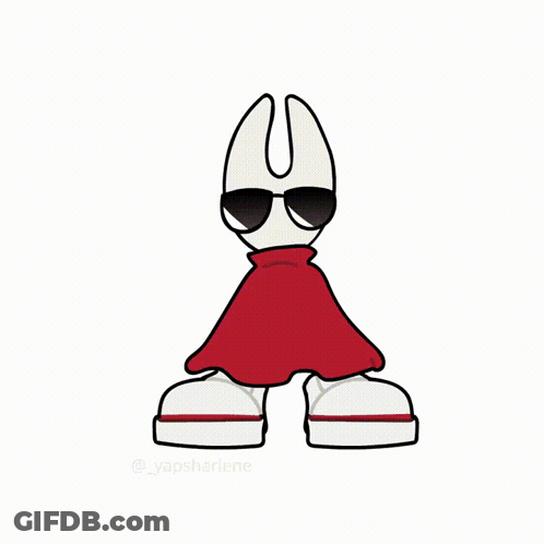 Cartoon Character In Sunglasses And Red Turtleneck GIF