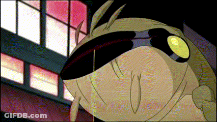 Cartoon Character In Sunglasses In Front Of Building GIF