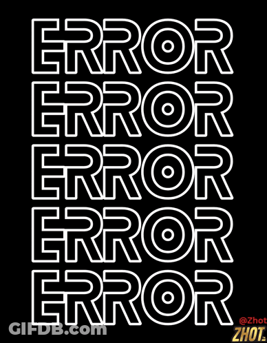 Cartoon Character In Sunglasses Saying Error GIF
