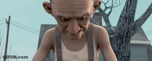 Cartoon Character In Suspenders And White Tank Top GIF