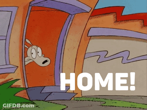 Cartoon Character In Suspenders Says It's Your Funeral GIF