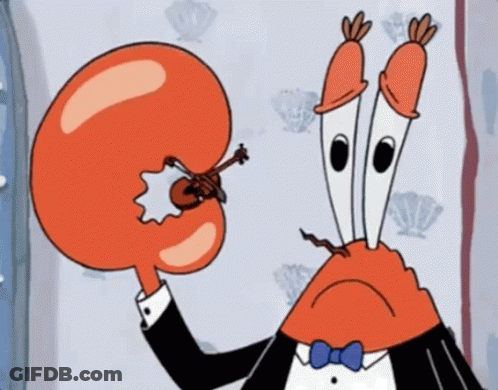 Cartoon Character In Tuxedo Holding Balloon GIF