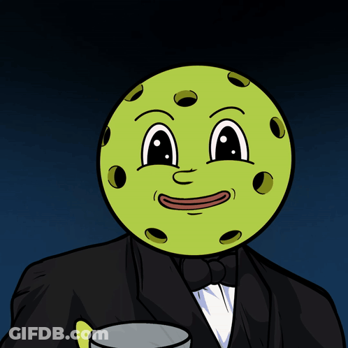 Cartoon Character In Tuxedo Holding Champagne Glass GIF