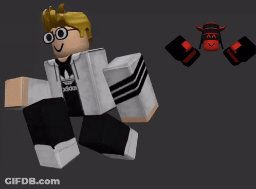 Cartoon Character In White Adidas Hoodie GIF