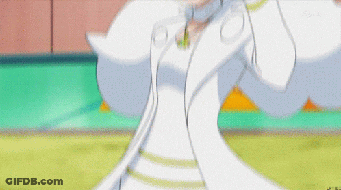 Cartoon Character In White Dress And Necklace GIF