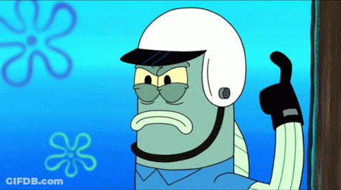 Cartoon Character In White Helmet Giving Thumbs Up GIF