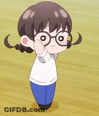 Cartoon Character In White Shirt And Blue Pants GIF