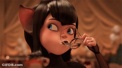 Cartoon Character In White Shirt And Red Bow Tie GIF