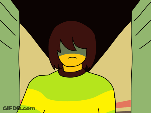 Cartoon Character In Yellow And Green Striped Shirt GIF