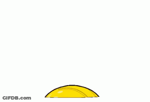 Cartoon Character In Yellow Hard Hat Thumbs Up GIF