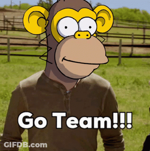Cartoon Character In Yellow Jacket Making Stop Sign GIF