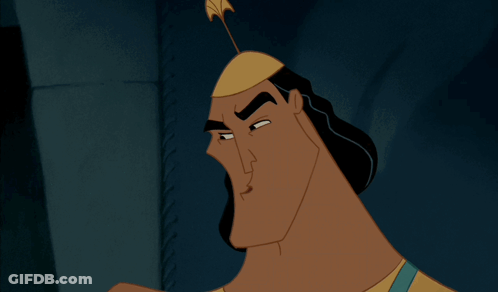 Cartoon Character In Yellow Shirt And Blue Suspenders GIF