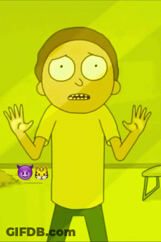 Cartoon Character In Yellow Shirt And Green Pants Making Funny Face GIF