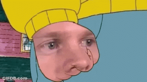 Cartoon Character In Yellow Sweater GIF
